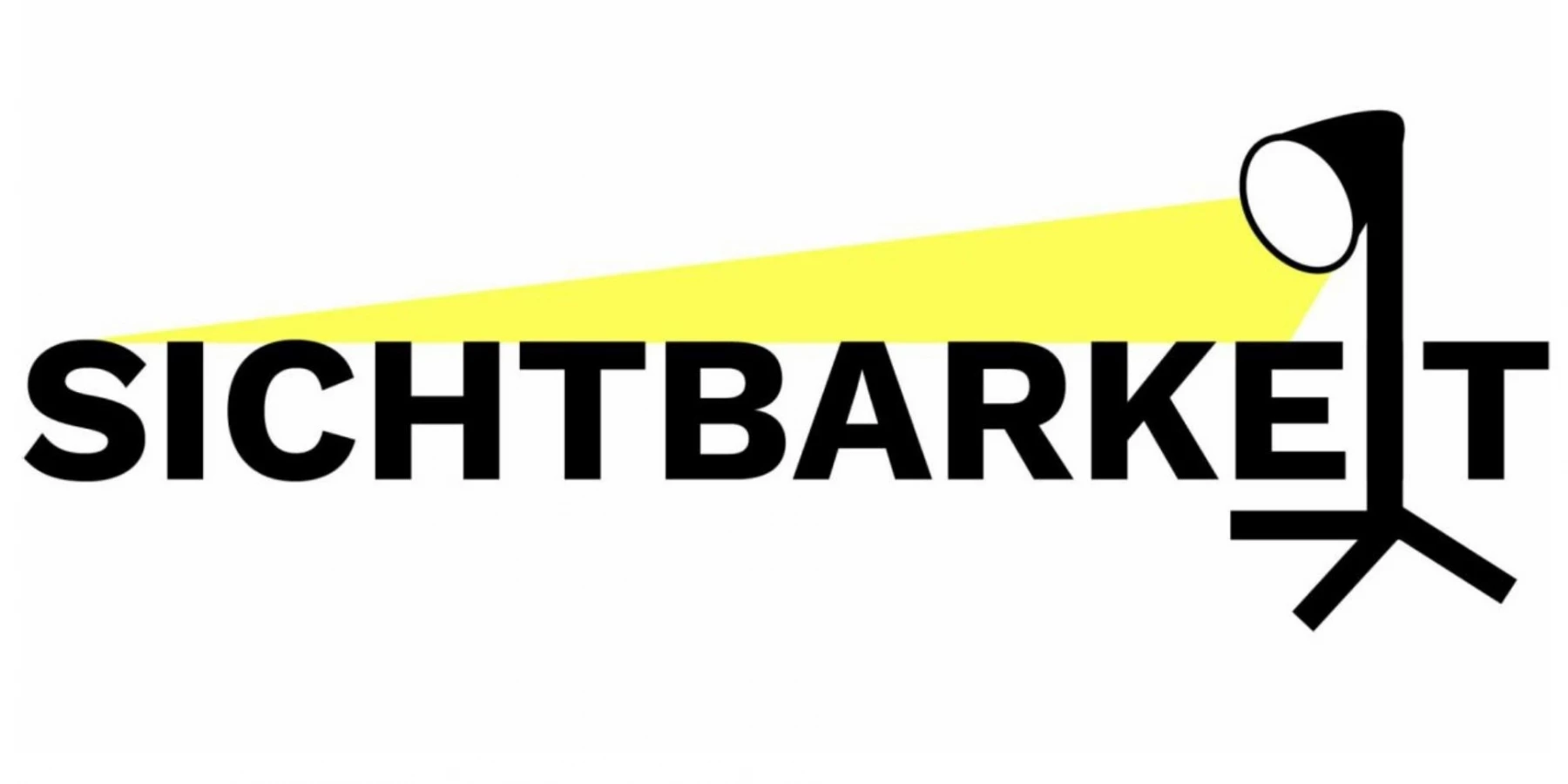 Logo mit einer Lampe, die auf das Wort „Sichtbarkeit“ strahlt
