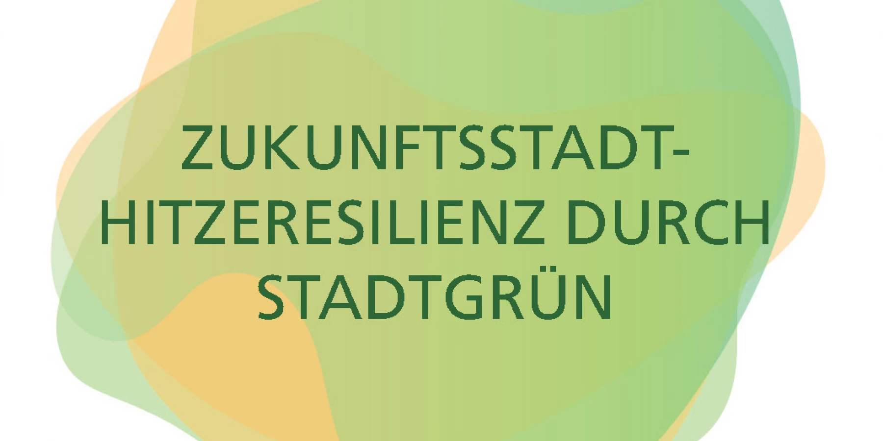 Logo der Ausstellung, verschmelzende grüne und gelbe Blasen