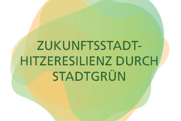 Logo der Ausstellung, verschmelzende grüne und gelbe Blasen